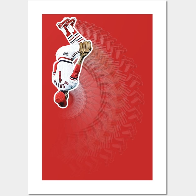 Retro Ozzie Smith "The Wizard" Backflip Wall Art by darklordpug